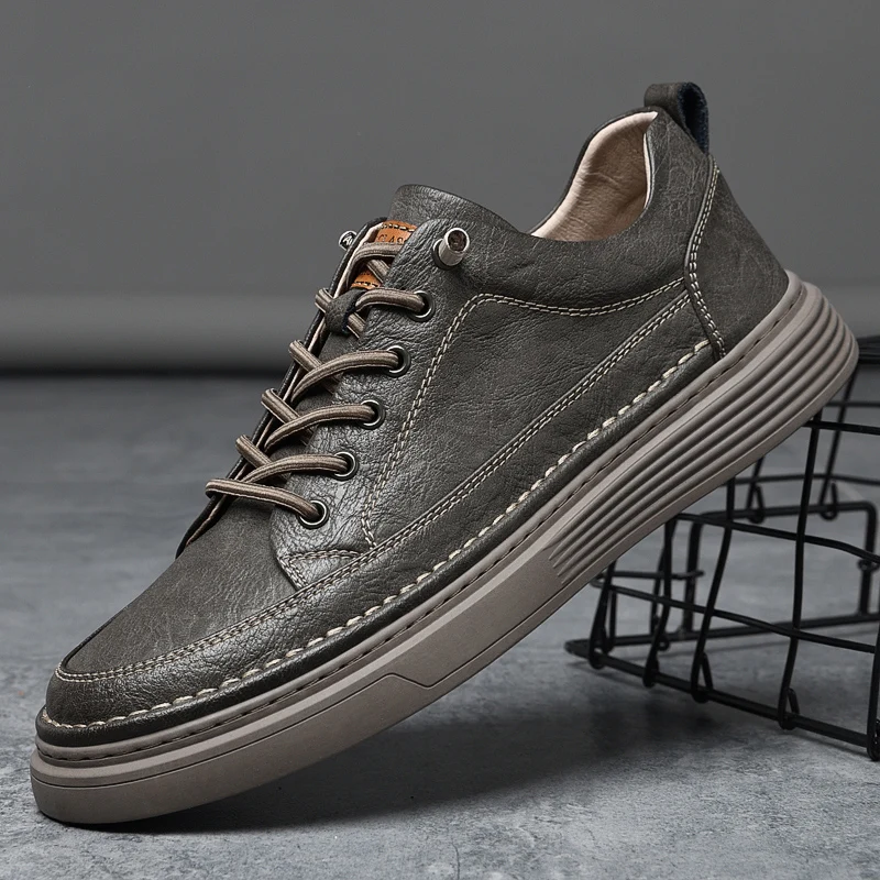 Genuine Summer Oxford Breathable Outdoor Sneakers Handmade Leather Casual Shoe Walking Shoes Men 596c s