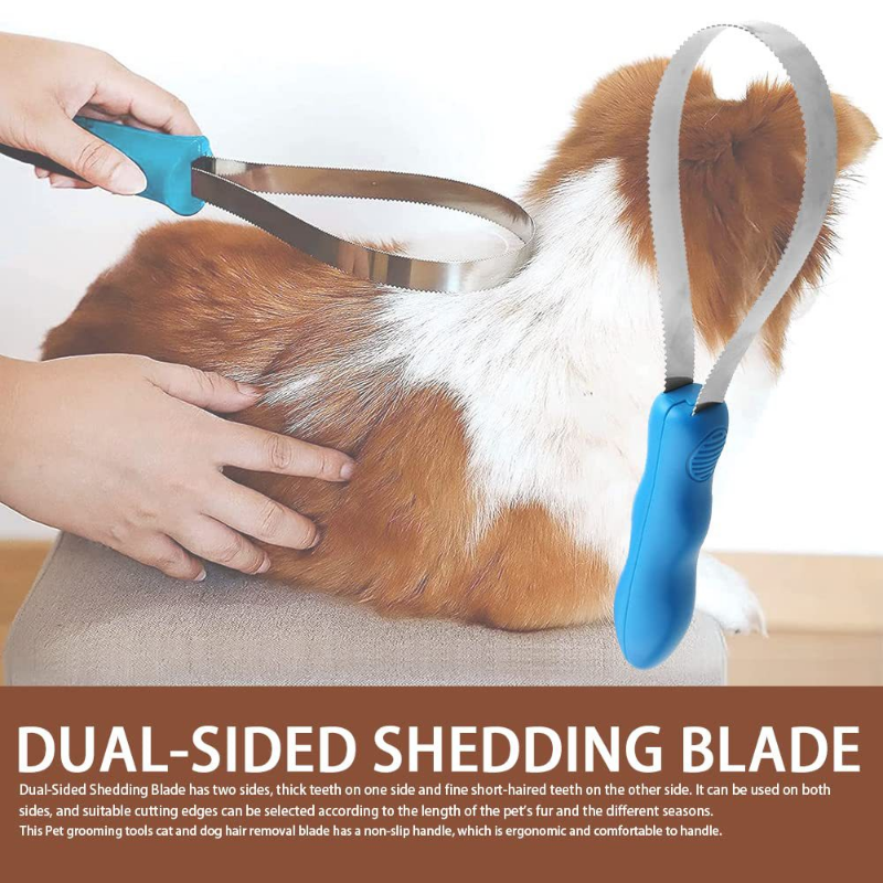 Horse Brush Scraper Sided Shedding Blade Stainless Steel Shedder Sweat Scraper Tool Horse Care Grooming Cleaning Tool