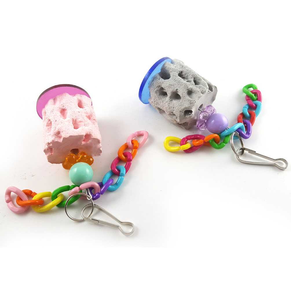 Hot Sale Wholesale Parrot Parakeet Pet Accessories Bird Toys Calcium Teeth Chew Toys For Animal