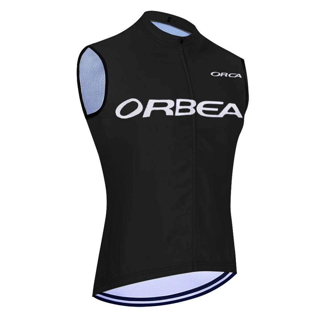 ORBEA ORCA Bike Vest Quick Dry Cycling Team Jersey Windbreaker Men Summer Ropa Ciclismo Sleeveless Bicycle Jersey Tshirt 240711