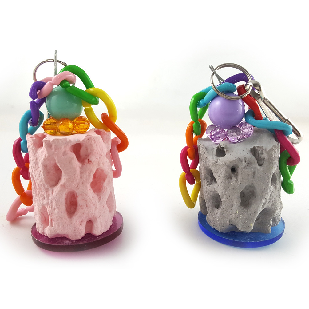 Hot Sale Wholesale Parrot Parakeet Pet Accessories Bird Toys Calcium Teeth Chew Toys For Animal
