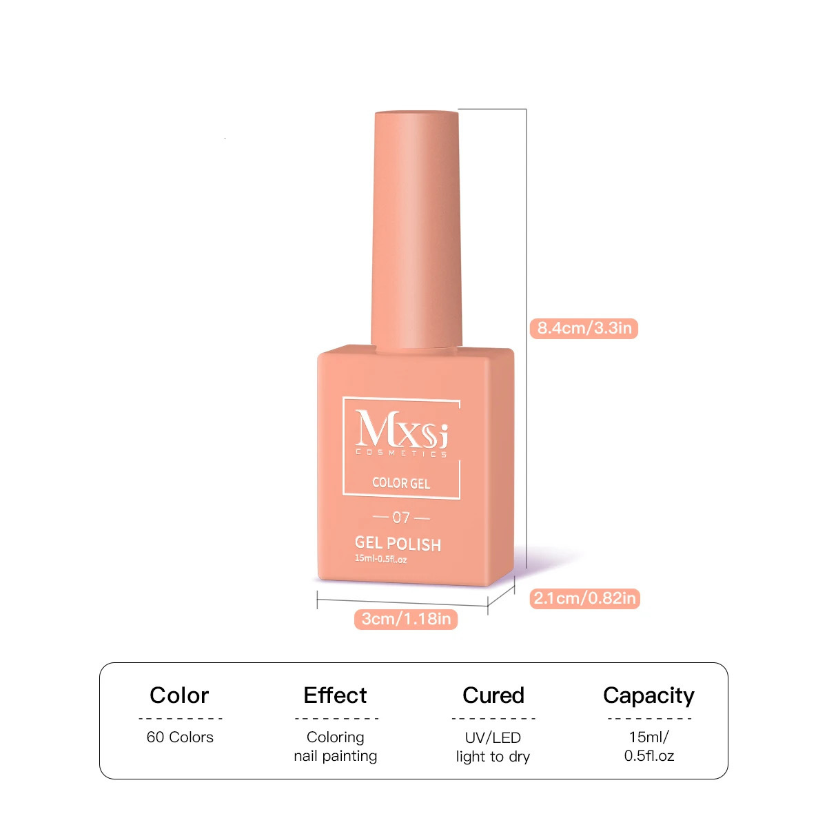 Mxsi 60 Colors Gel Nail Polish Set 15ml Glitter Soak Off UV Semi anent Varnish Art Salon Nail Accessories Gel Kit 240621