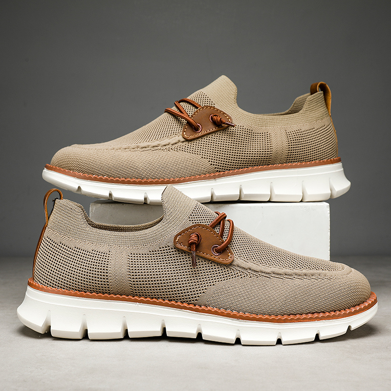 Men's sports shoes, men's casual sports shoes, lightweight breathable shoes, oversized men's flat shoes