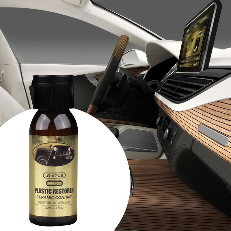 Automotive Interior Cleaning Agent 30ml Ceramic Trim Coat Kit Quick Trim Restorer Ceramic Coating Better Than Car Wax Polish And