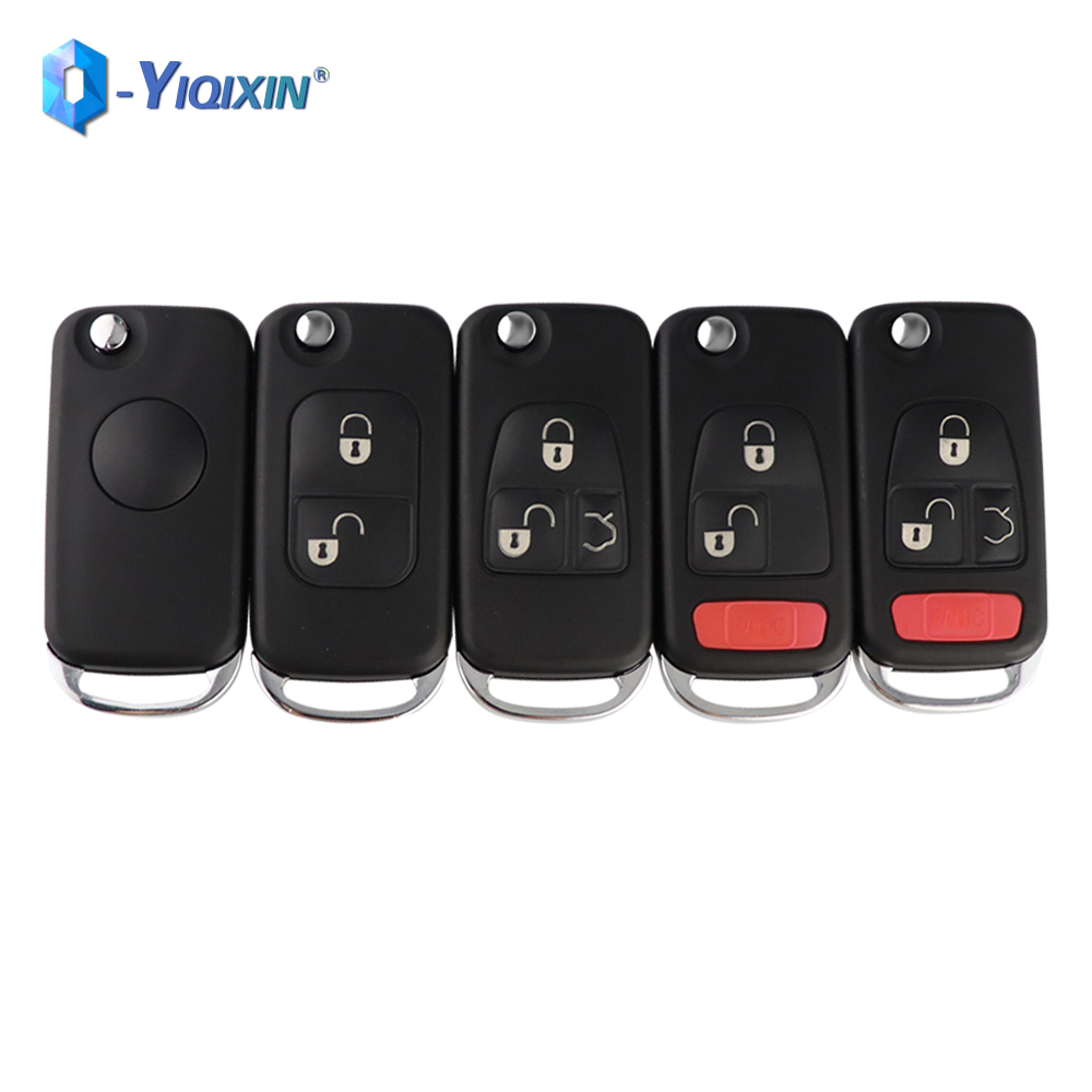 YIQIXIN For Benz Fob Flip Remote Car Key Shell For new Mercedes W168 W124 W202 W203 B200 A160 2025 E113 A C E ML C CL S SL SLK Cover Case
