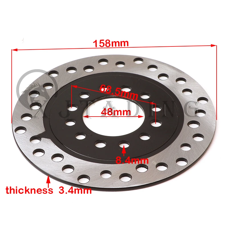Go kart new 2025 Foot Lever Hydraulic Disc Brake with 160mm Disc kit For 168cc Kart ATV Quad Pit Dirt Bike Accessories
