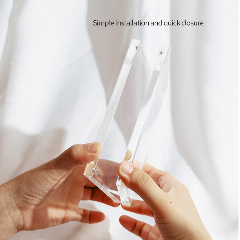 Transparent Acrylic Frames Photos Picture Double Sided Photo Frame Kpop Photocard Holder Album Poster Tag Display H260306