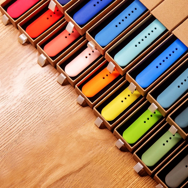 Silicone strap For Watch bands 40mm 44mm 49mm 45mm 41mm 38mm 42mm belt bracelet iWatch series 9 8 7 6 5 3 SE ultra 2 band