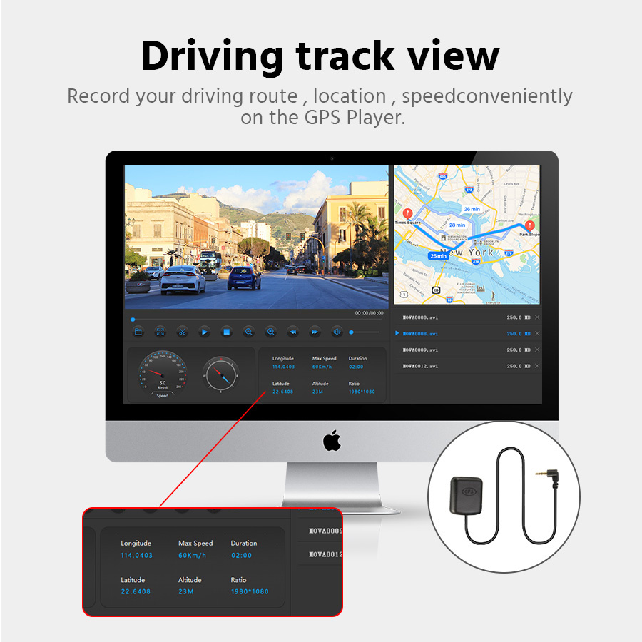 Car GPS Antenna Z25 SMA Connector Cable GPS Receiver Auto Aerial Adapter Used for Car Dvr A37 A37P A38 A45 A45P