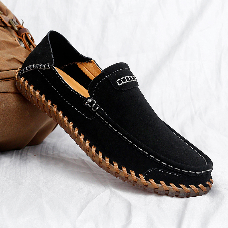 Suede Leather Men Loafers Super Soft Casual Shoes For Men Slip On Male Moccasins Plus Size 38-47 Tenis Masculinos