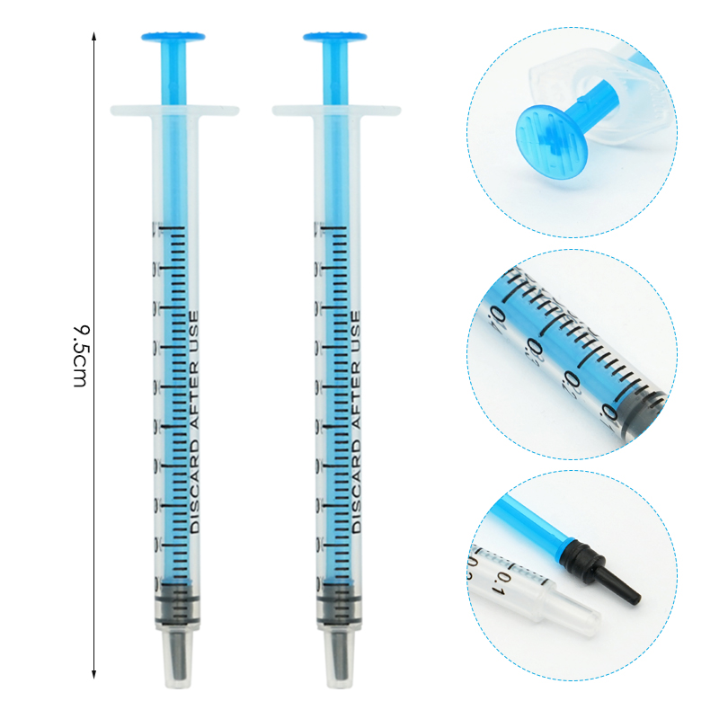 25/50Pcs 1Ml Plastic Disposable Injector Syringe Refilling Measuring Nutrient Sterile Individually Packaged Not Include Needles