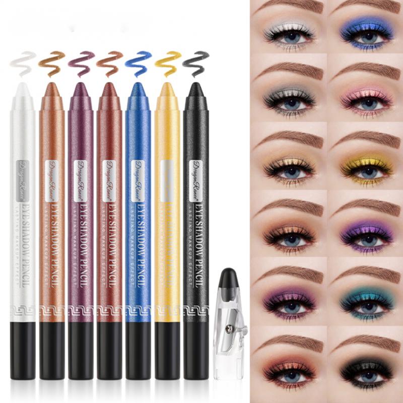 1PCS New Eye Shadow Eyes Makeup Tools Long Lasting Glitter Pearl Eyeshadow Pencil Eye Shadow Pen Eyeliner Silkworm Stick