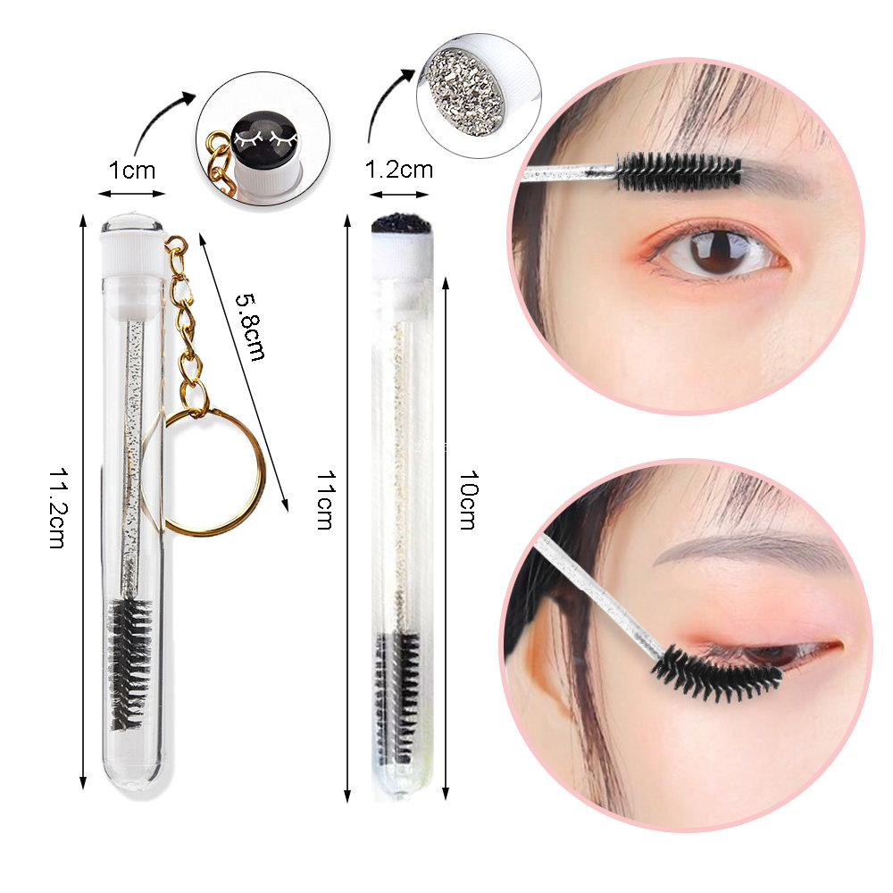 Grafting Eyelash Cleansing Kit 60ML Glossy Black Plastic Foam Pump Bottle Eyelash Grooming Brush Cleaning Bubbler Skincare Tools