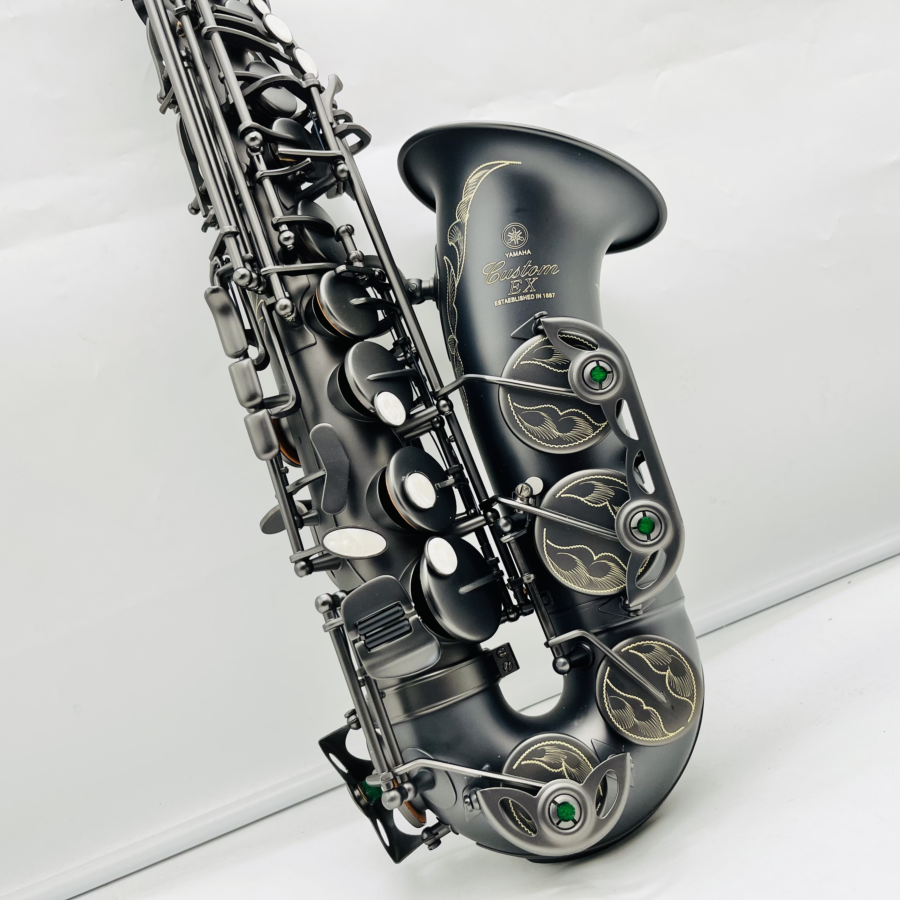 High Quality YAS-875EX Alto Saxophone Eb Tune Black Nickel Plated Professional Instrument With Case Free Shipping