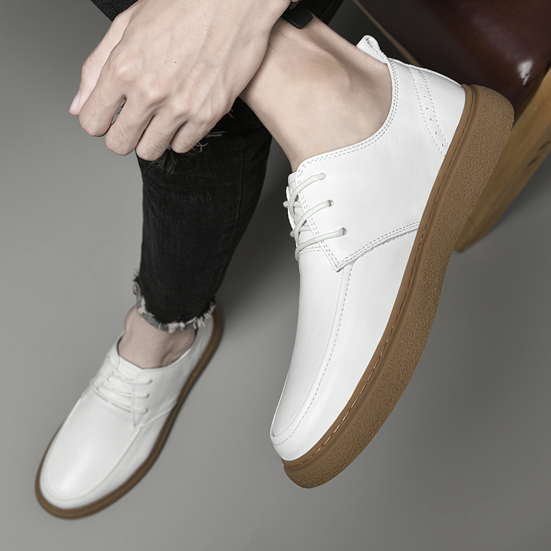 Mens Handmade Genuine Leather Casual Shoes Hot Sale Men Loafers Comfy Moccasins All-match Driving Shoe 9a74