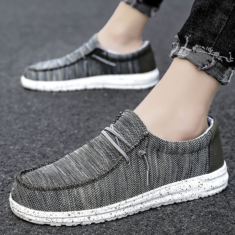 Summer Men Canvas Shoes Casual Ultralight Loafers Designer Shoes Men Outdoor Sneakers Male Breathable Driving Shoes Plus Size 48