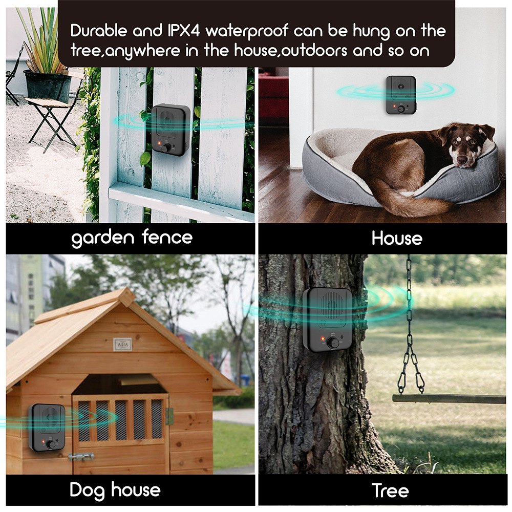 K4 Ultrasonic Anti Bark Device Pet Dog Anti Barking Control Rechargeable Dog Repeller Trainer Training Bark Deterrent Drop Ship