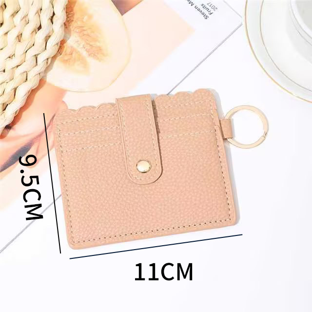 Designer card holder New Arrival High Quanlity Simple Leather Casual Solid Color Holders Women Zipper Change Purse Girls Mini Key Card Bag Gift design