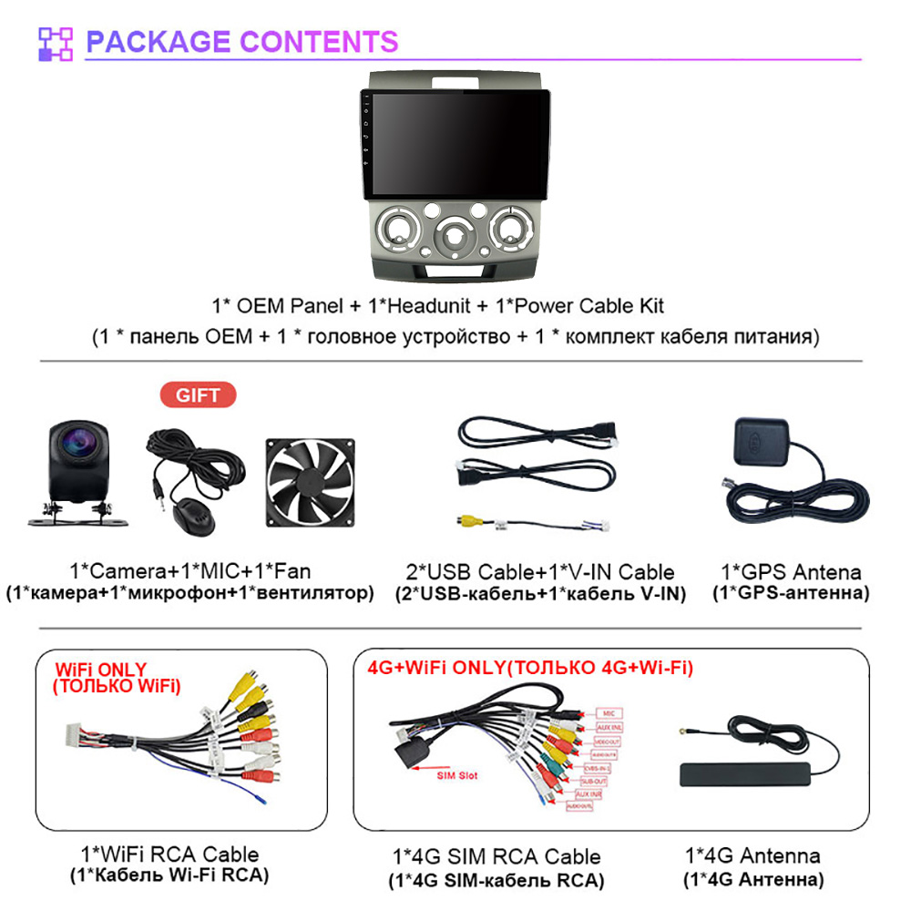 EKIY T7 Android Car Multimedia Player For Ford Everest Ranger Mazda BT50 BT-50 2006-2010 Navi Autoradio Car Radio Stereo 2 Din