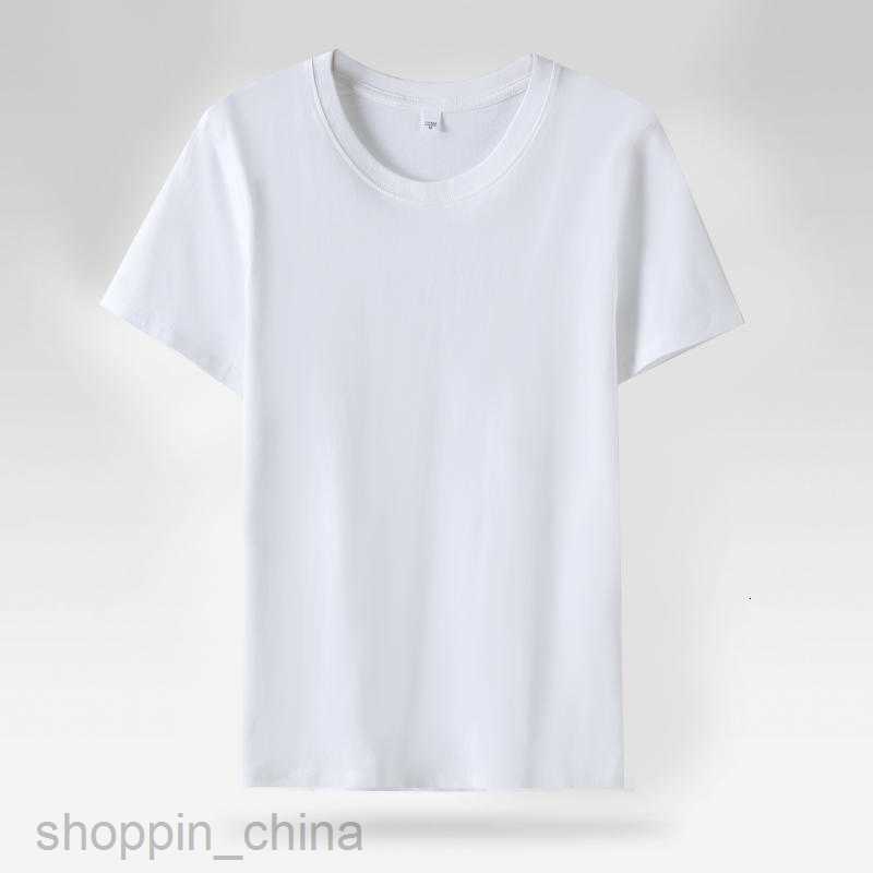 Men's T-Shirts 220g pure cotton t-shirt blank short sleeved summer men and women cultural shirt 180g T-shirt solid color white mens blank shirt b
