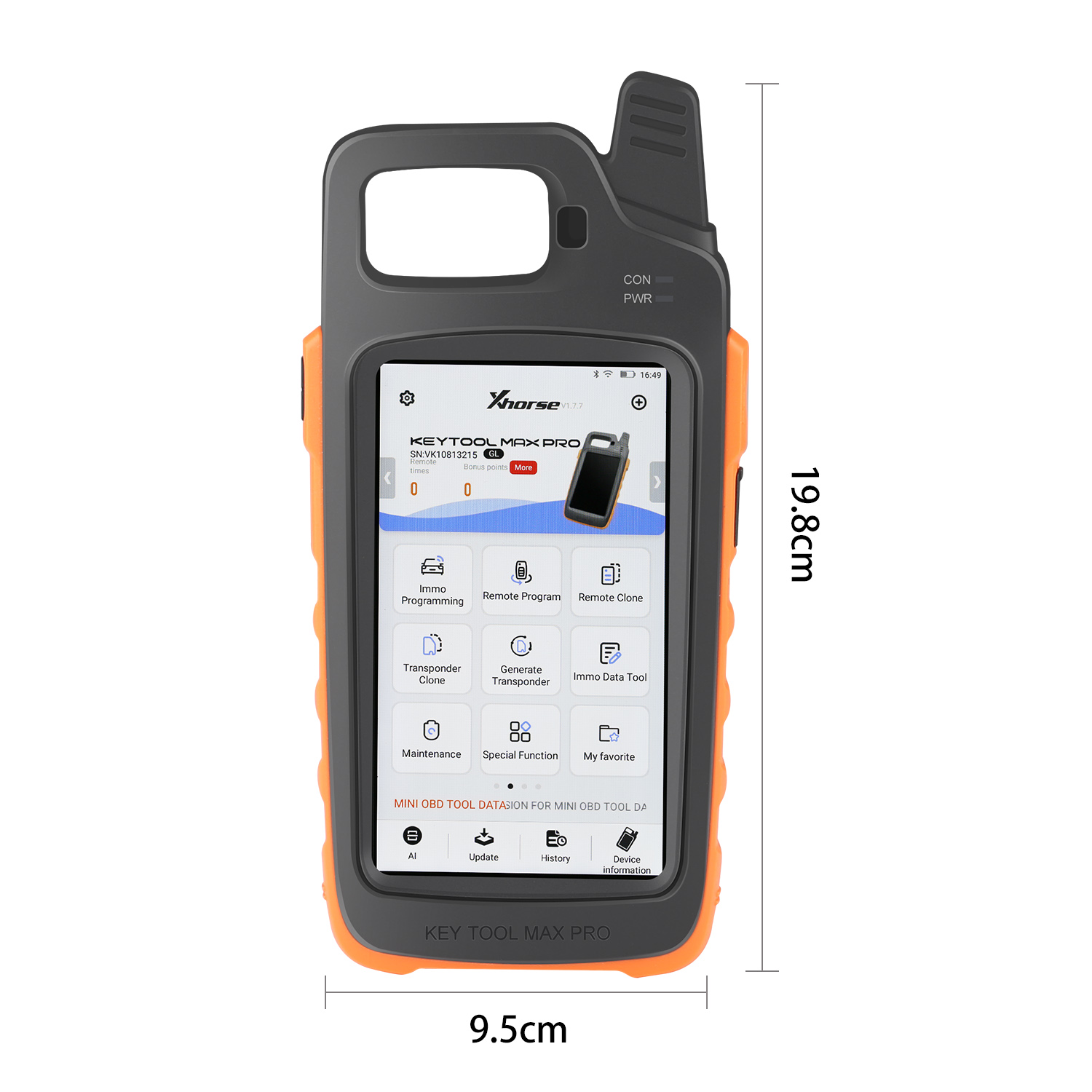 Xhorse VVDI Key Tool Max PRO Combines Key Tool Max and Mini OBD Tool Functions Adds Voltage and Leakage Current