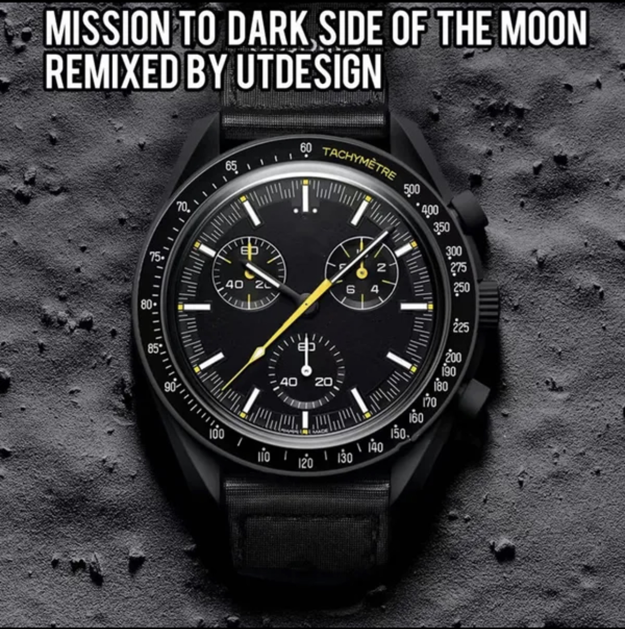 Planet Moon Mens Watch Full Function Quartz Chronograph Mission to Mercury Limited Edition