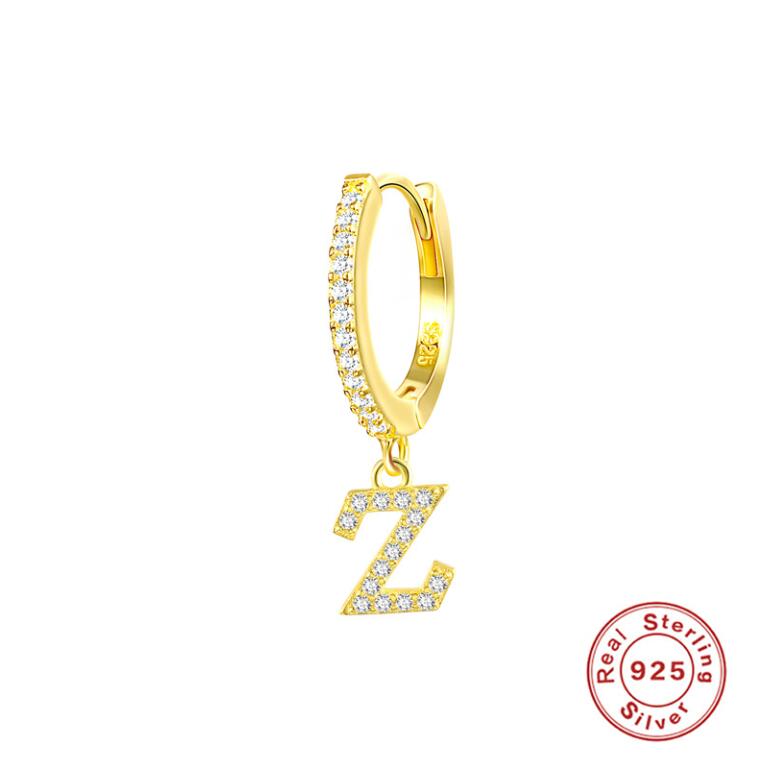 2024 Top Sell Sterg Sier Gold Plated White Cubic Zirconia Dangle Drop Earrings for Women