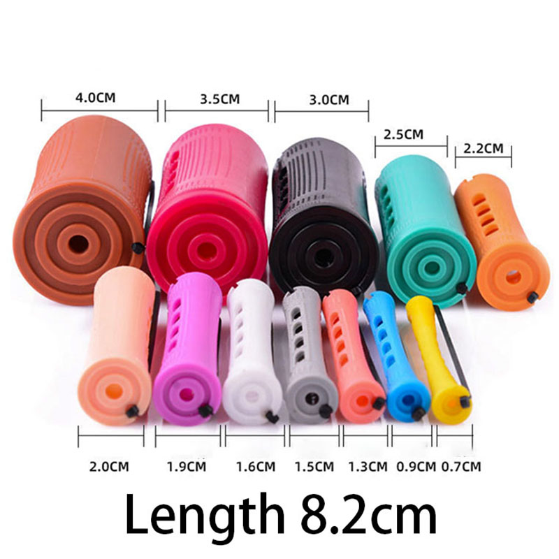 10 Pcs/Set Rollers Cold Perm Curler No Heat Curls Flexi Rods Wave Formers Hair Styling Tools free shipping