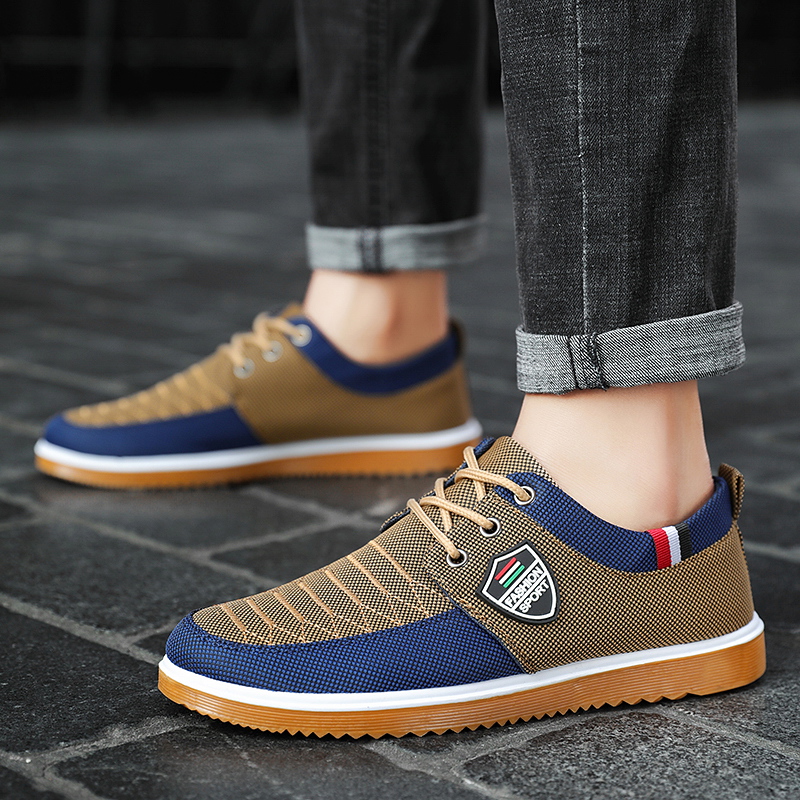 2025 new Sale Hot Men's Walking Summer Breathable Casual Canvas for Lightweight Sports Flats Dad Work Shoes Men 9420