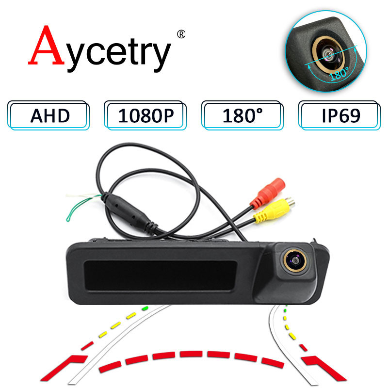 2025 180° HD 1080P AHD Rear view camera for 3 5 X3 Series F30 F10 F11 F25 Reverse 4 Pin new car camera reverse camera Night vision