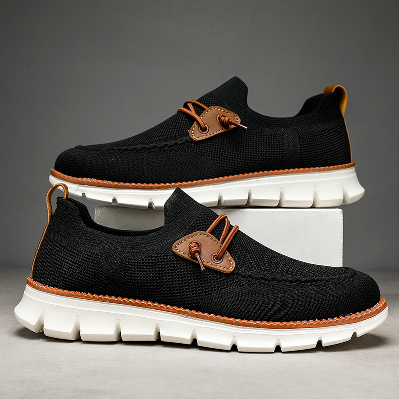 Men's sports shoes, men's casual sports shoes, lightweight breathable shoes, oversized men's flat shoes