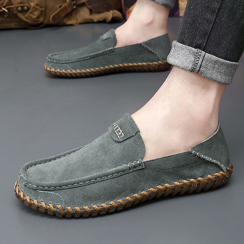 Suede Leather Men Loafers Super Soft Casual Shoes For Men Slip On Male Moccasins Plus Size 38-47 Tenis Masculinos