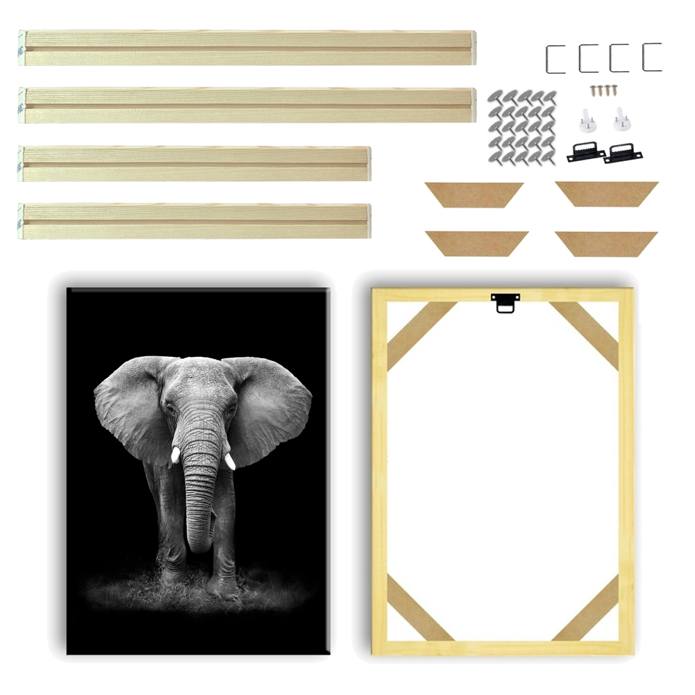 DIY 20x30 30x40 40x50 Wood Photo Picture Canvas Paintings Poster Wall Art Wooden Frame Home Decor H260306