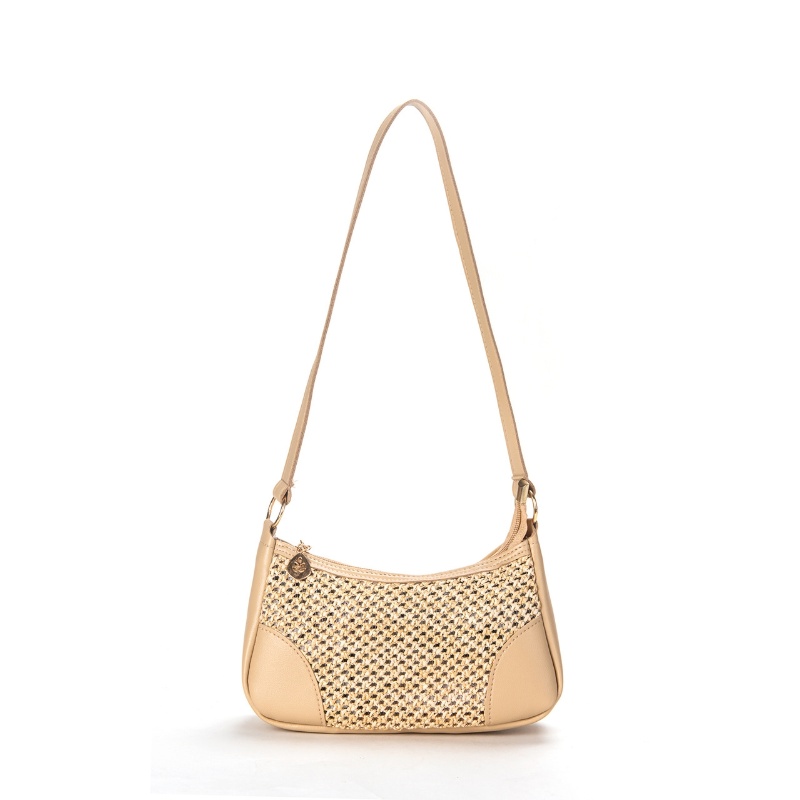 Designer Women's High Quality Classic Retro Multi functional Korean Fashion Lightweight Beach Grass Practical Woven Bag Underarm Bag Single Shoul