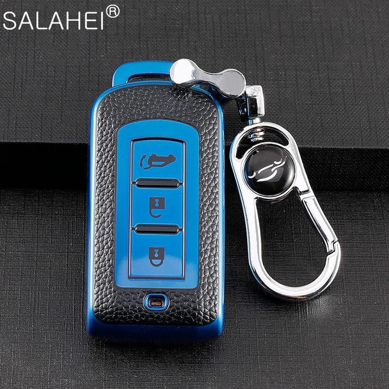 TPU Car Smart Key Case Cover Holder For Mitsubishi Outlander Lancer 10 Pajero Sport ASX RVR L200 Eclipse Cross Auto Accessories