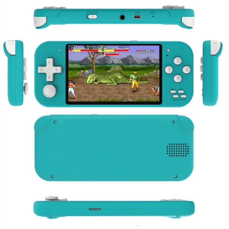 Fashion Mini Portable Game Console With Games 43 Inch HD Screen 8GB 32GB Thousands Free X20 Video Machine 240618