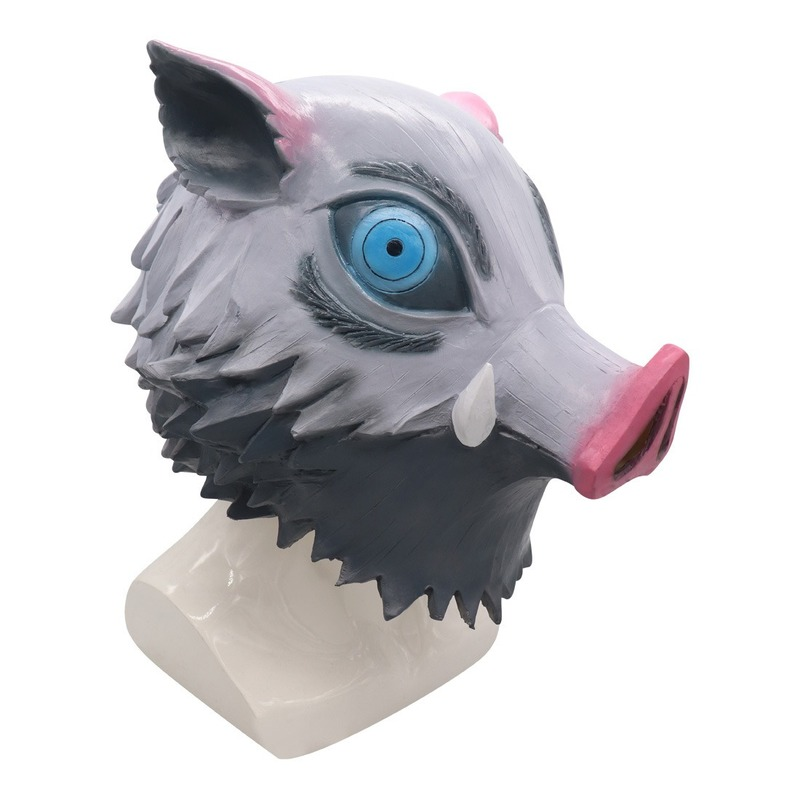 Anime Kimetsu No Yaiba Mask Hashibira Inosuke Cosplay Costume Props Cartoons Halloween Party Headgear Masks