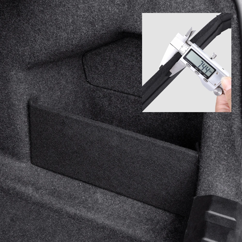 For Volvo XC40 XC90 S90 V60 V90 Car Accessories Flannel Auto Trunk Side Storage Organizer Board Partitions Plate Tail Box Shield