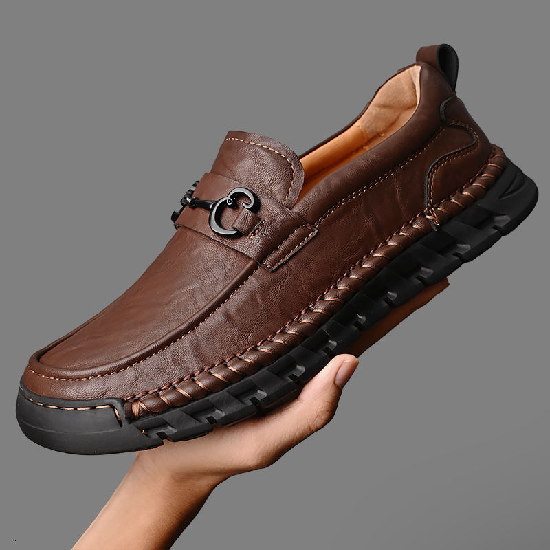 Ddmyoutdoor Four Seasons New Fashion Casual Large Size Men S Wide Edition Dad S Shoes One Step Padded Bean Shoes