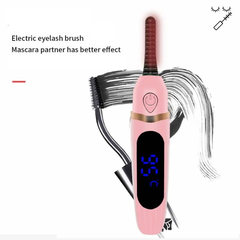 Electric Eyelash Curler 3 Gear Makeup Lashes Curling Tool Digital Display Portable Styling Make Up Eyelashes Curl Supply i240621