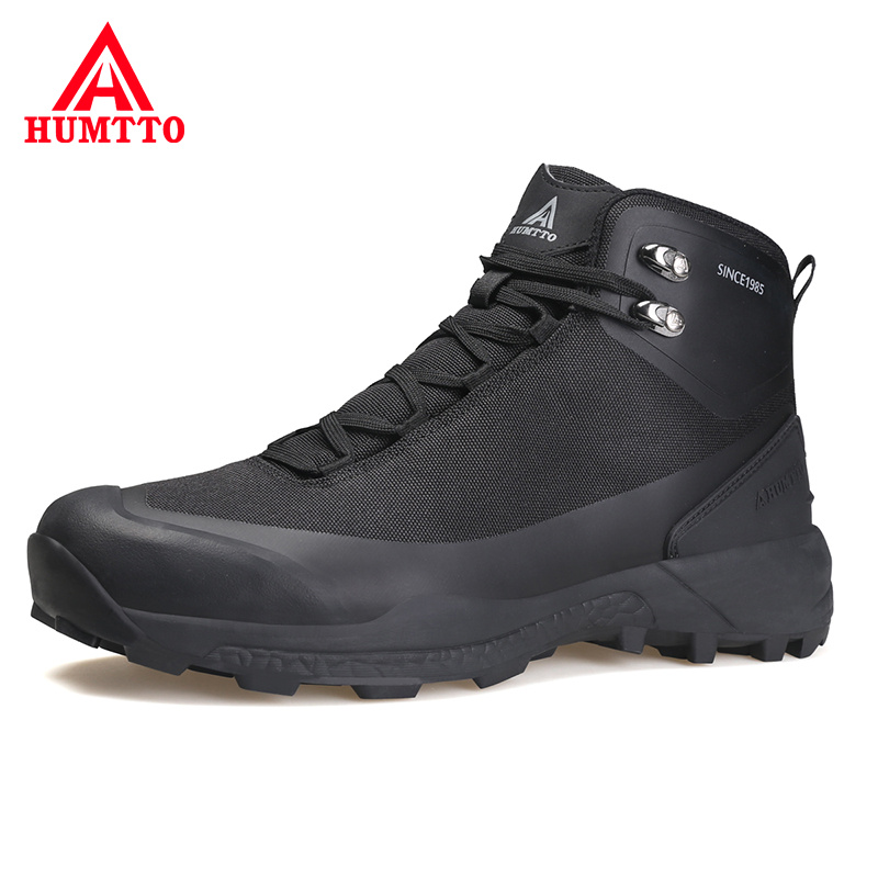 HUMTTO Winter Ankle for Men Male High-top Casual Sneakers Mens Designer Rubber Hiking Boots Platform Work Safety Man Shoes
