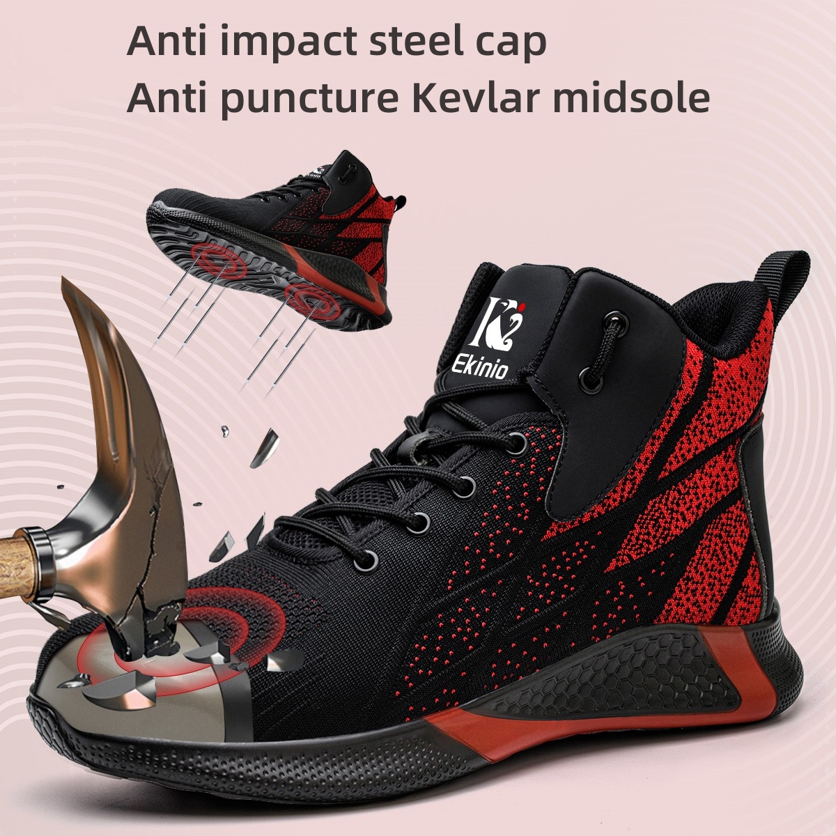 NEW Security Boots for Men Work Sneakers Women Boots Breathable Steel Toe Shoes Safety Puncture-Proof Men Boots