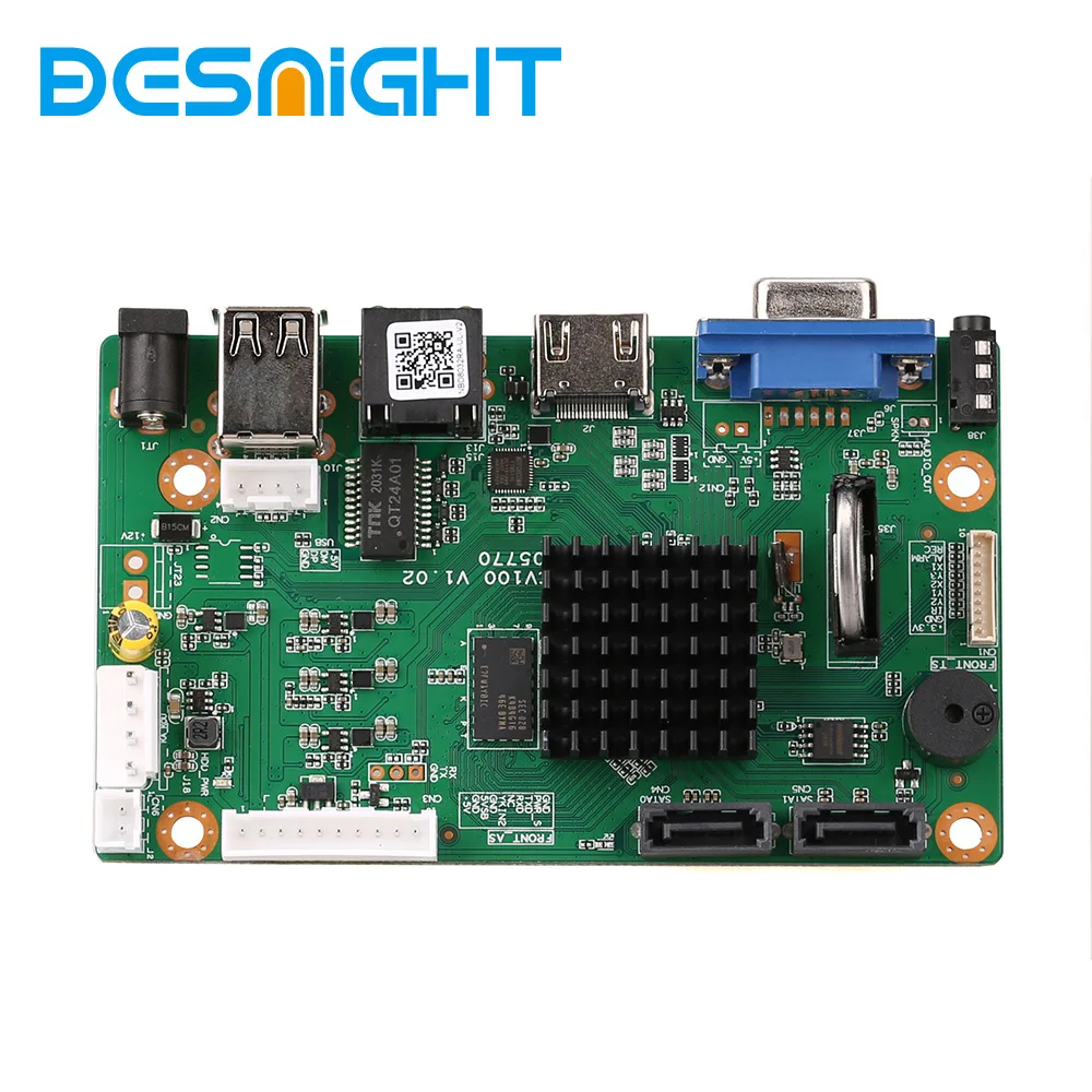 32CH 4K Face CCTV NVR Board NOVA 98323 2 SATA Ports Security Video Recorder Board 32CH /4K/5MP/1080P Video Input 1CH Audio I/O