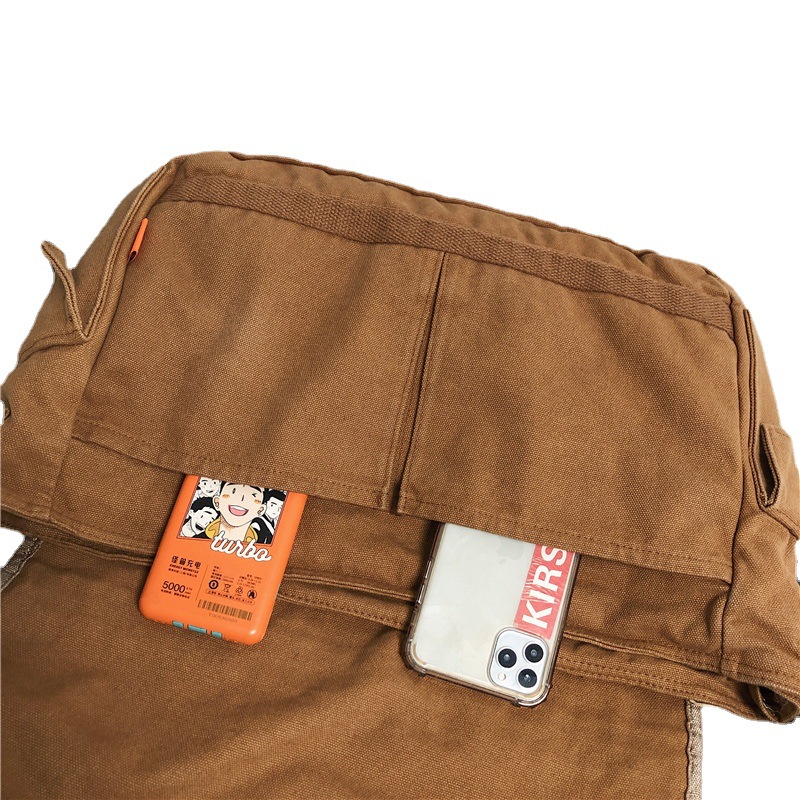 Sail bag large-capacity leisure shoulder bag female bag couple messenger bag campus style simple literary cloth bag