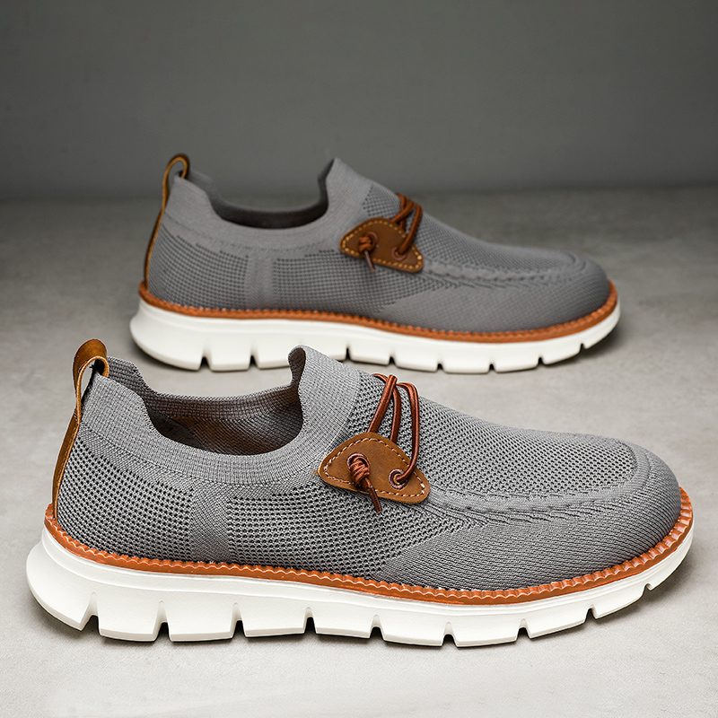 Men's sports shoes, men's casual sports shoes, lightweight breathable shoes, oversized men's flat shoes