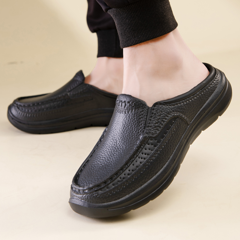 NEW hot Indoor EVA Semi-slippers Men's Baotou Waterproof Sandals Light Beach Slippers Shoes Free of Freight