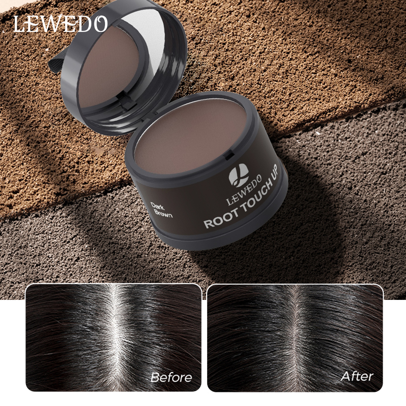 Lewedo Water Proof Hair Line Powder 4g Hairline Shadow Powder Natural Cover Makeup Hair Concealer Unisex Hair Loss Products
