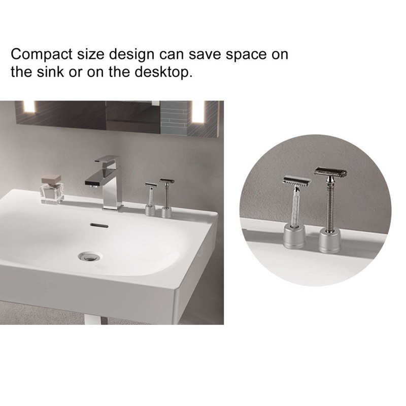 Round Mustache Shaver Brush Base Stable Metal Alloy Shaving Brush Stand Multi-Purpose Universal Men Shaver Safety Base