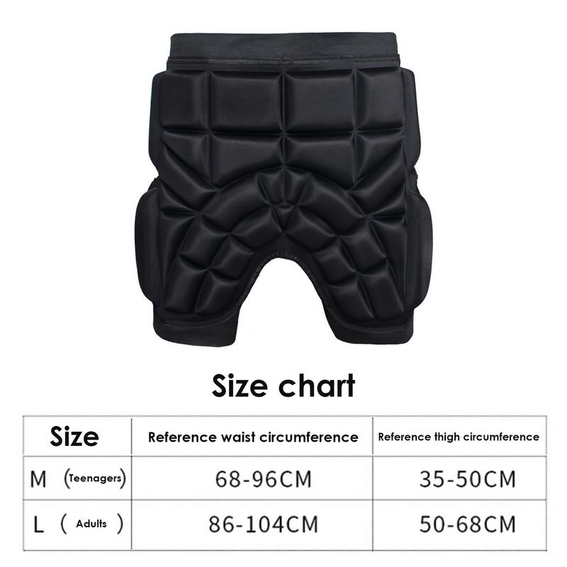 3D Ski Gear Padded Shorts Shock Absorb Hip Butt Skate Butt Protector Sports Kids Cycling Snowboard Adjustable Hip Pads Guard