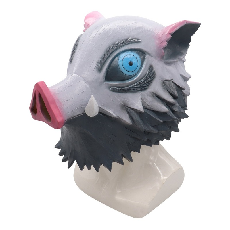 Anime Kimetsu No Yaiba Mask Hashibira Inosuke Cosplay Costume Props Cartoons Halloween Party Headgear Masks